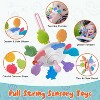 4-in-1 Montessori Baby Toy Set with Pull String, Stacking Blocks and Teether for Sensory Play - 3 of 4