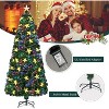 KTMBDW Pre-Lit Optical Fiber Christmas Artificial Tree, with LED Color Changing Led Lights, Star, Festive Party Holiday Fake Xmas Tree, Green - 4 of 4