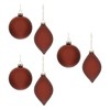 Red Glass Ball Ornament (Set of 6) - 2 of 4
