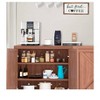 Sideboard Cabinet With Adjustable Shelves, Buffet Kitchen Cabinet, Farmhouse Coffee Bar Cabinet, Wood Cupboard Console Table, Storage Cabinet For Kit - 3 of 4