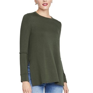 Rachel Roy Womens Split-Sleeve Basic T-Shirt - 1 of 1