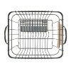 LunaLulinlk Metal Dish Rack with Caddy, Antique Gray - 2 of 4