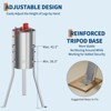 Electric Honey Extractor,  Frame Stainless Steel Honey Spinner with 140W Adjustable-Speed Motor, Beekeeping Equipment for Efficient Honey with Lid - 4 of 4