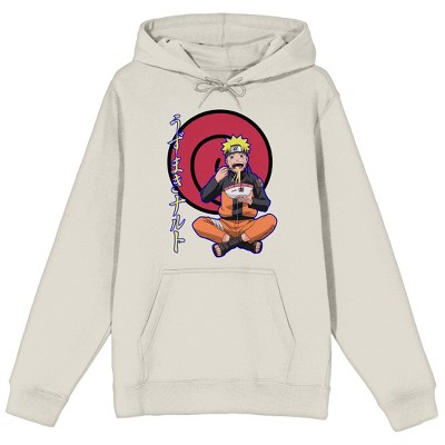 Naruto Shippuden Naruto Eating Ramen Long Sleeve Tofu Men's Hooded Sweatshirt