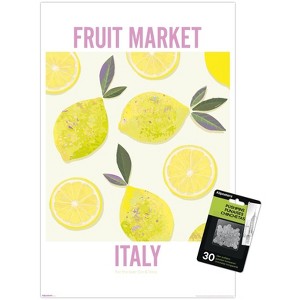 Trends International Reinders: Fruit Market - Lemons from Italy Unframed Wall Poster Prints - 1 of 4