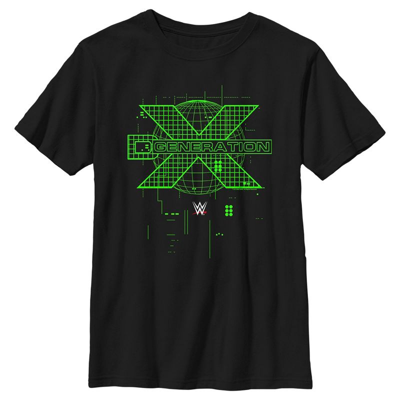 Boy's WWE DX Generation Green Logo T-Shirt, 1 of 6