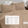 100% Cotton Honeycomb Waffle Duvet Cover & Sham Set - Great Bay Home - 3 of 4