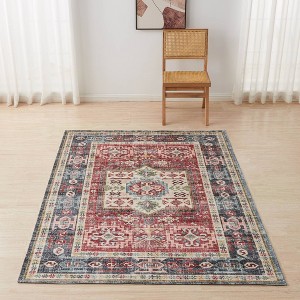 Isla Jade Vintage Inspired Machine Washable Rug - 1 of 4