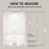 Vynxaria Light-Filtering Semi-Transparent Curtain Pair (2-PK, 52" W x 120" L) Daytime Privacy, Silky Soft, Machine Washable - 2 of 4