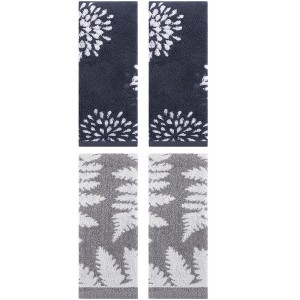 REGALWOVEN 4 Pcs Bathroom Pure Cotton Absorbent Soft Decorative Hand Towel - 1 of 4