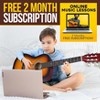 Pyle 3/4 Size 6-String Classic Acoustic Guitar with Digital Tuner & Accessory Kit - 36" Sunburst - 3 of 4