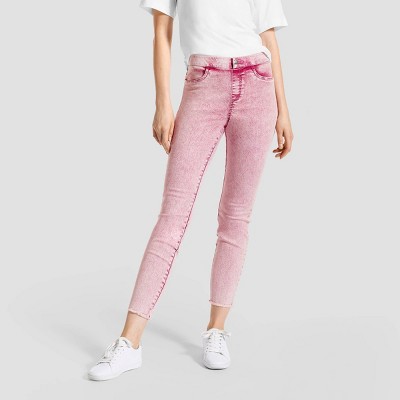 HUE Womens Metal Shimmer Jean/Leggings White