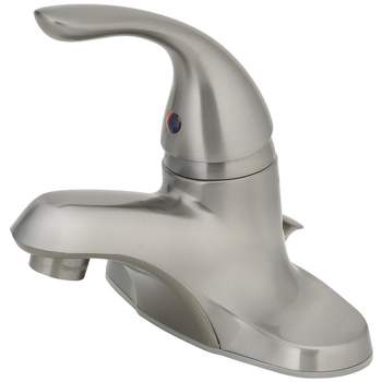 OakBrook Brushed Nickel Single-Handle Bathroom Sink Faucet 4 in. (Item #: 65480W-6204)
