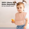 KeaBabies 3pk Presto Baby Bibs Waterproof with Food Catcher, Lightweight Toddler Bibs for Eating - 2 of 4