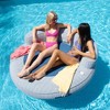 Big Joe Cabanapad Oversized Inflatable Pool Float, Dark Blue & White Stripe, Durable Olefin Fabric, 6 feet - 4 of 4