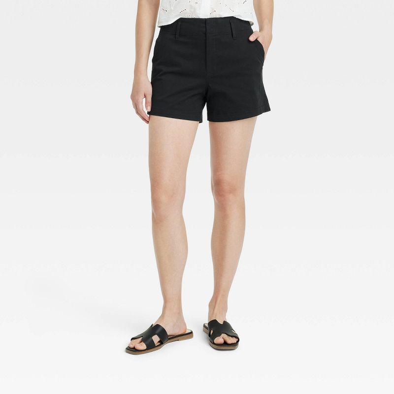 Women's High-Rise Everyday Chino Shorts - A New Day™, 1 of 11