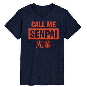 Men's - Instant Message - Call Me Senpai Short Sleeve Graphic T-Shirt - 1 of 4