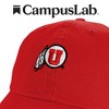 University Of Utah Team Logo Adult Dad Cap Red OS - 4 of 4