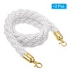 Unique Bargains Hotel Adjustable Queue Divider Stanchion Rope with Snap Hook 2 Pcs - 3 of 4