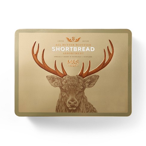 M&S Shortbread Biscuit Stag Tin - 22.9oz