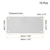 Unique Bargains Stainless Steel DIY Laser Printing Office Engraving Blank Tags 15 Pcs - 2 of 4