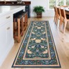 Washable Rugs for Living Room, Non Slip Floral Area Rugs, Low Pile Stain Resistant Botanical Bird Soft Carpet - 3 of 4