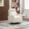 NicBex Corduroy Fabric Glider Rocking Chair,Upholstered Swivel Recliner Chairs with High Backrest,Cozy Rocking Chair,Nursing Chair for Bedroom - 2 of 4