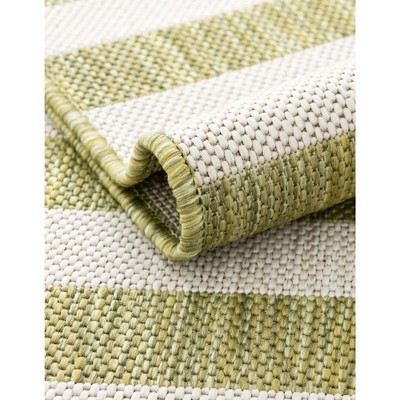 Greenfield Stripe Easy-Care Synthetic Outdoor Rug 8' x 11'4"