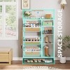 Whizmax 3-Drawer Rattan Shoe Cabinet, Narrow Entryway Storage with Adjustable Shelves, for Hallway, Living Room - 4 of 4