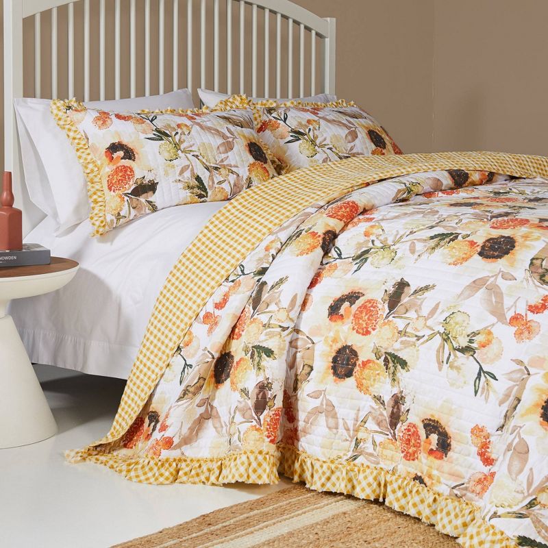 Greenland Home Fashions Somerset Quilt Set Gold, 4 of 5