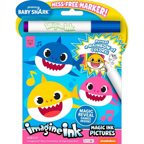 Crayola Baby Shark Mess Free Coloring Book, Mess Free, Baby Shark