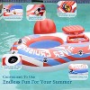 Sunrio 2 Person Double River Tubes Floats Durable Inflatable Tubes for Lakes and Rivers - 4 of 4