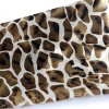 Slickblue Stylish Coffee Giraffe Print Silk Scarf - Lightweight, Soft & Elegant Accessory for Women - 2 of 4