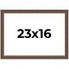 PosterPalooza | Elegant Brown Picture Frame - UV Acrylic, Backing Board, Hanging Hardware Included - 2 of 4