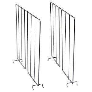 The Lakeside Collection Set of 2 Shelf Dividers - Set of 2 Shelf Dividers Chrome Wire 1 Pieces - 1 of 2
