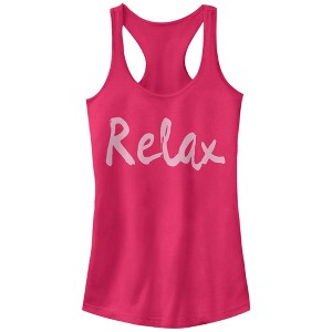 Juniors Womens CHIN UP Relax Racerback Tank Top - 1 of 3
