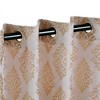 Vintage Venetian Damask Jacquard Embroidered Curtains, Set of 2 by Blue Nile Mills - 2 of 4