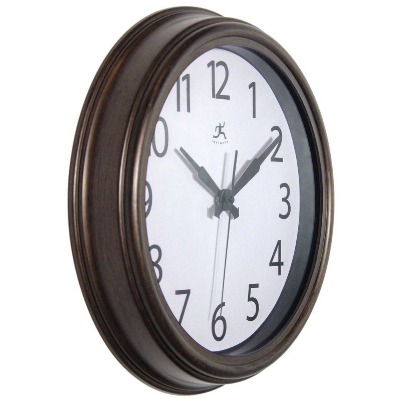 12&#34; Fabrizio Wall Clock Antique Brown - Infinity Instruments, 4 of 7