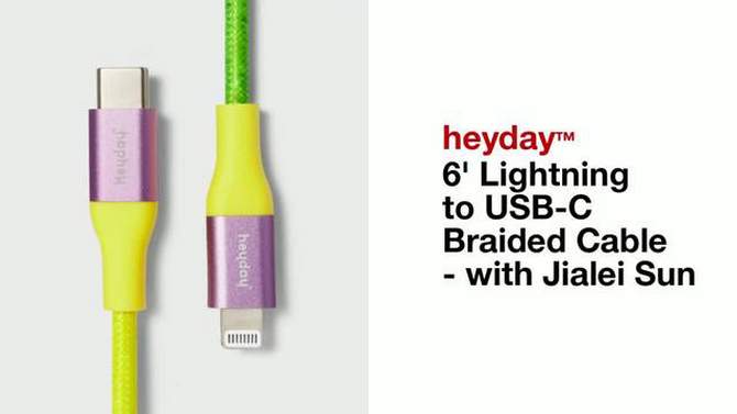 6&#39; Lightning to USB-C Braided Cable - heyday&#8482; with Jialei Sun, 2 of 6, play video