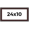 PosterPalooza | Panoramic Linear Brown Picture Frame - UV Acrylic, Foam Board Backing, Hanging Hardware - 2 of 4