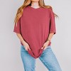 Womens Garment Dyed T-Shirt - 3 of 4