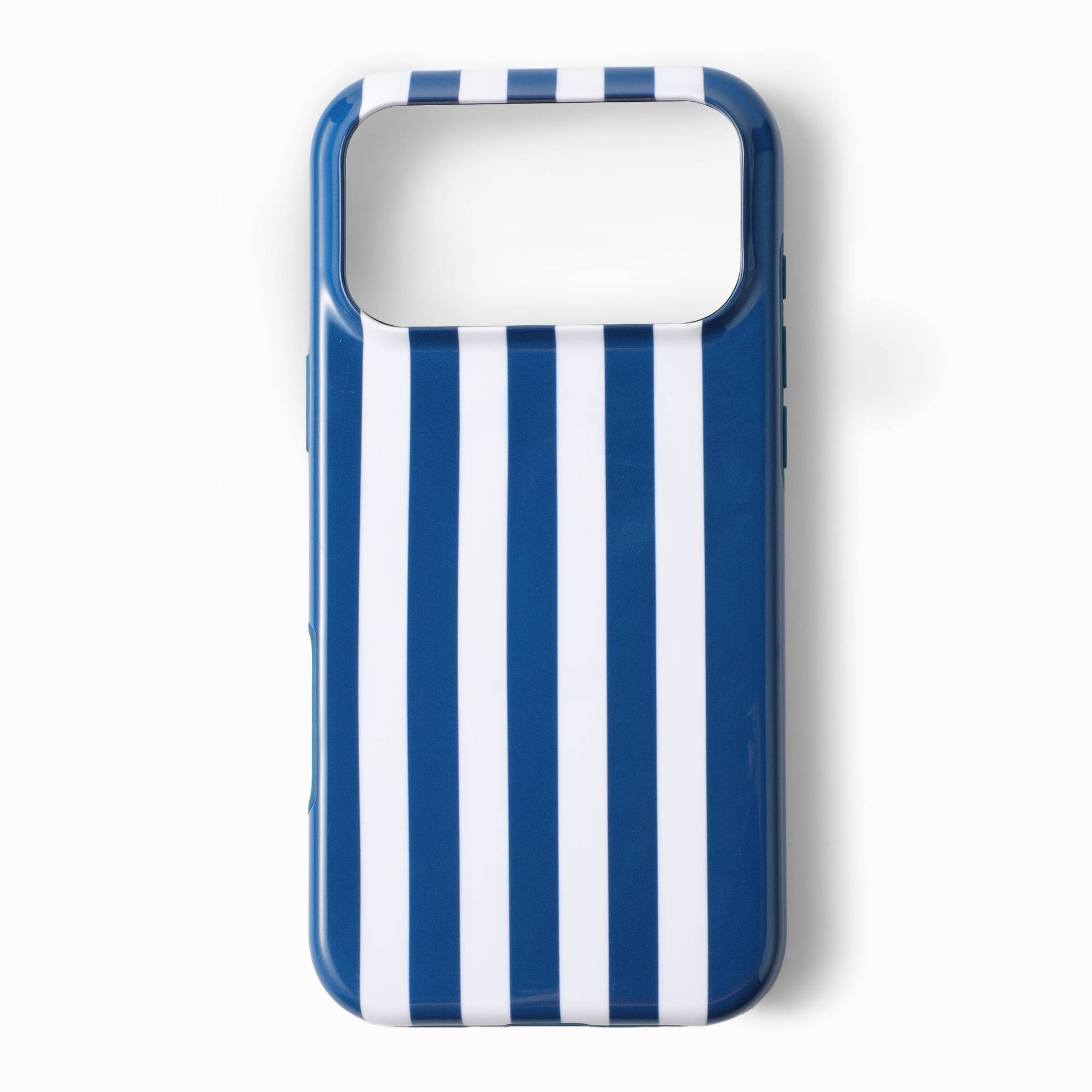 GEMS Hello Lux Navy Cabana Stripe Glossy iPhone Case - 17 Pro Max