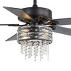 Airsurfer 52" Matte Black Ceiling Fan with Light and Remote Control,6 Speeds DC Motor,Ceiling Fan with Memory Function,2 Downrods,5 Plywood Blades - 2 of 2