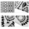 Unique Bargains Soft Absorbent Beach Towel Geometry Pattern Black White 59"x30" 1 Pc - 3 of 4