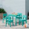 WestinTrends Treehouse Kids 5-Piece Modern HDPE Dining Table and Chairs Set - 2 of 4