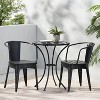 NicBex Colorful Outdoor Dining Table Set Metal Bistro Table with Two Chairs,Patio Furniture Bistro Set for Garden,Backyard,Poolside - 3 of 4
