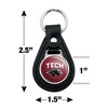 Florida Institute of Technology Primary Logo Black Leather Keychain - 2 of 4