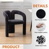 MOONMISS Contemporary Designed Velvet Fabric Upholstered Accent/Dining Chair for Living Room set of 2 - 3 of 4