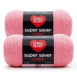 Red Heart Super Saver Yarn 12 Pack-Perfect Pink - 1 of 3