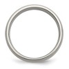 Black Bow Jewelry 8mm Titanium & Sterling Silver Brushed Domed Standard Fit Band - 2 of 4